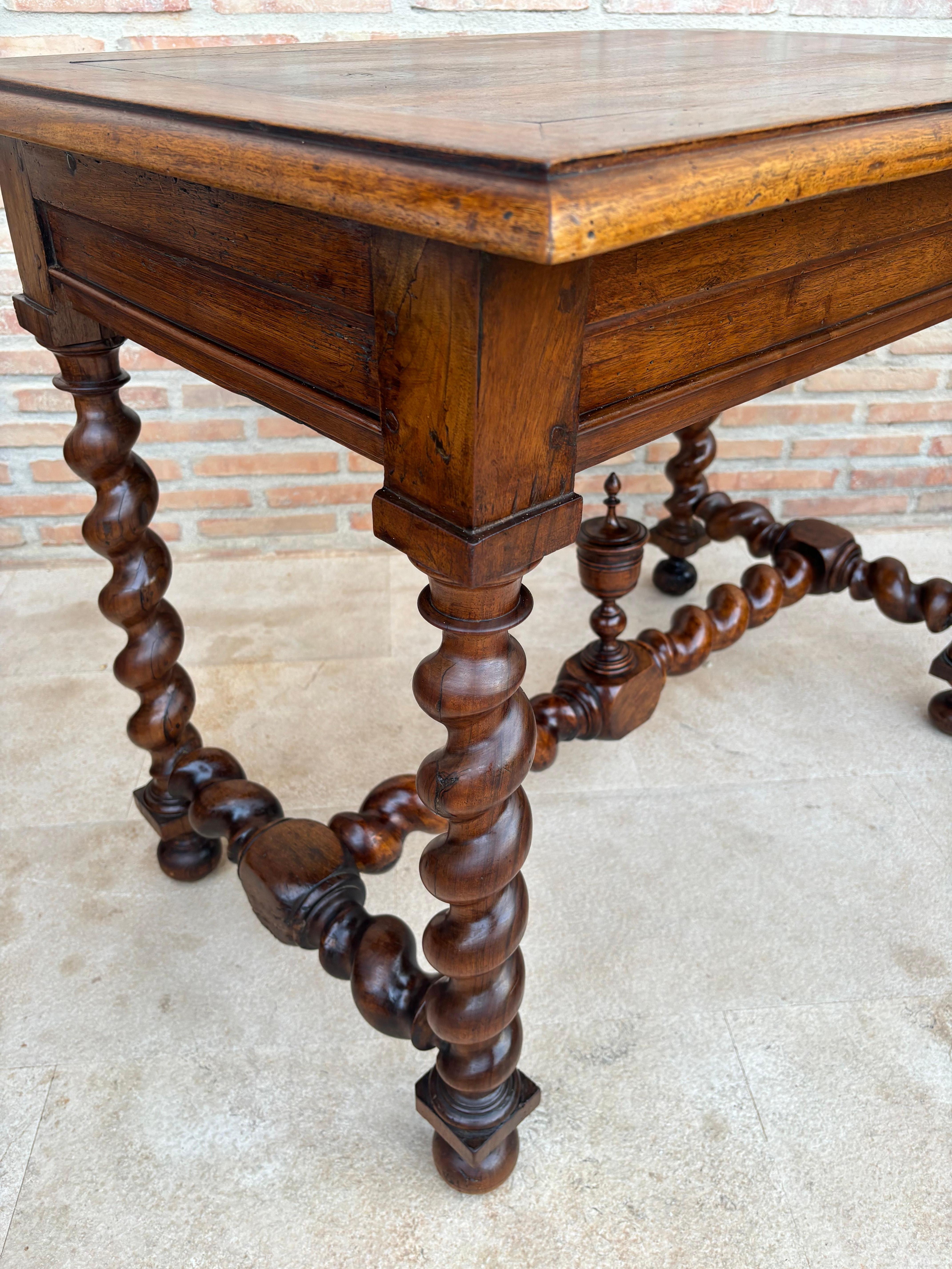 Escritorio Antique French de Nogal en venta 12