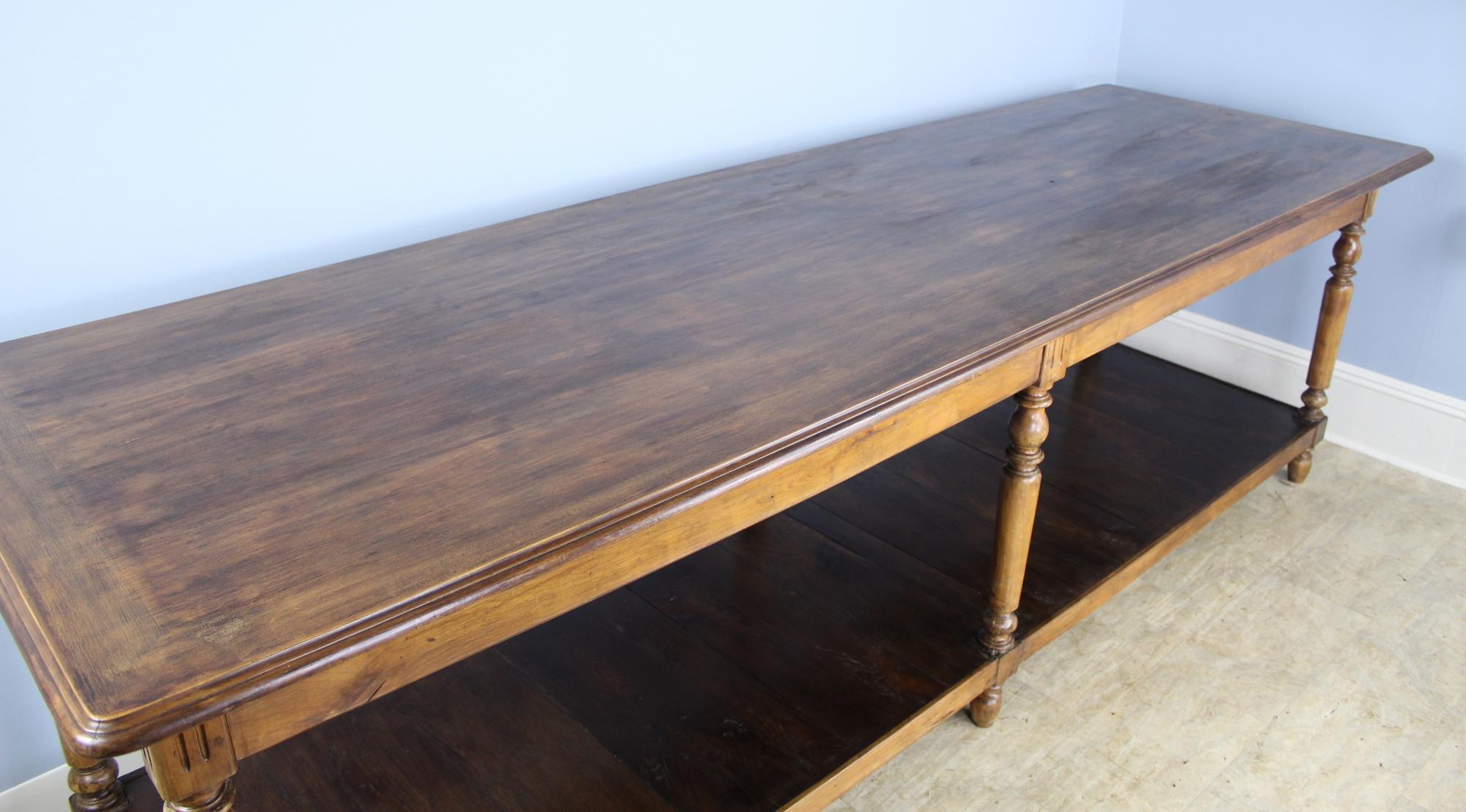 Antique French Walnut Drapers Table 6