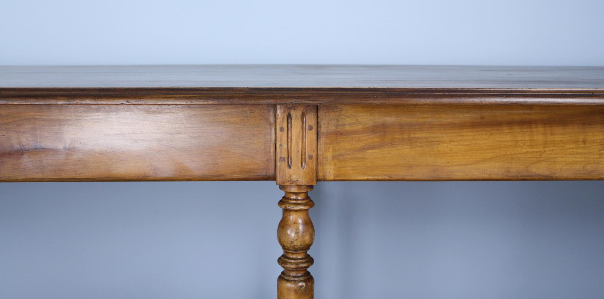 19th Century Antique French Walnut Drapers Table