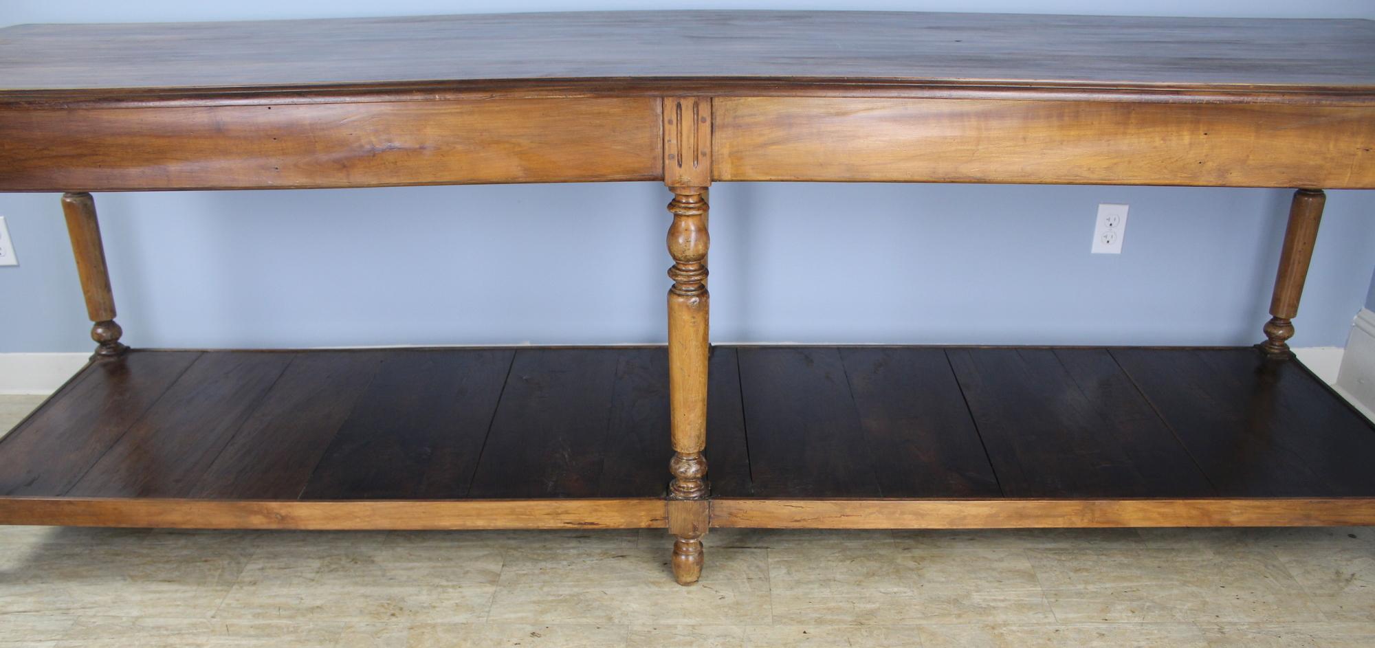 Antique French Walnut Drapers Table 1