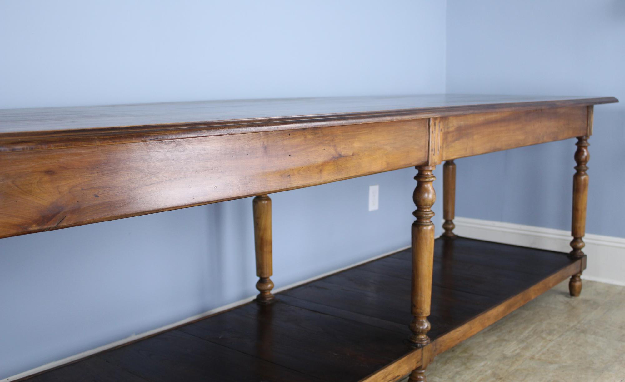 Antique French Walnut Drapers Table 4