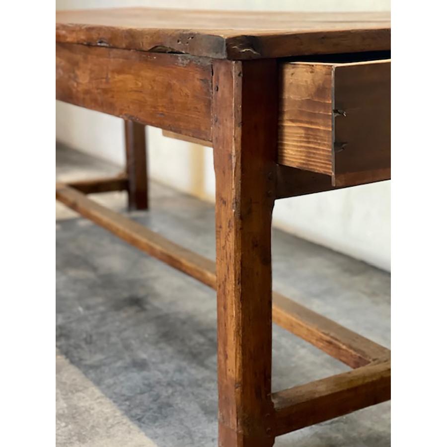 Antique French Walnut Farmhouse Table, FR-0110 For Sale 6