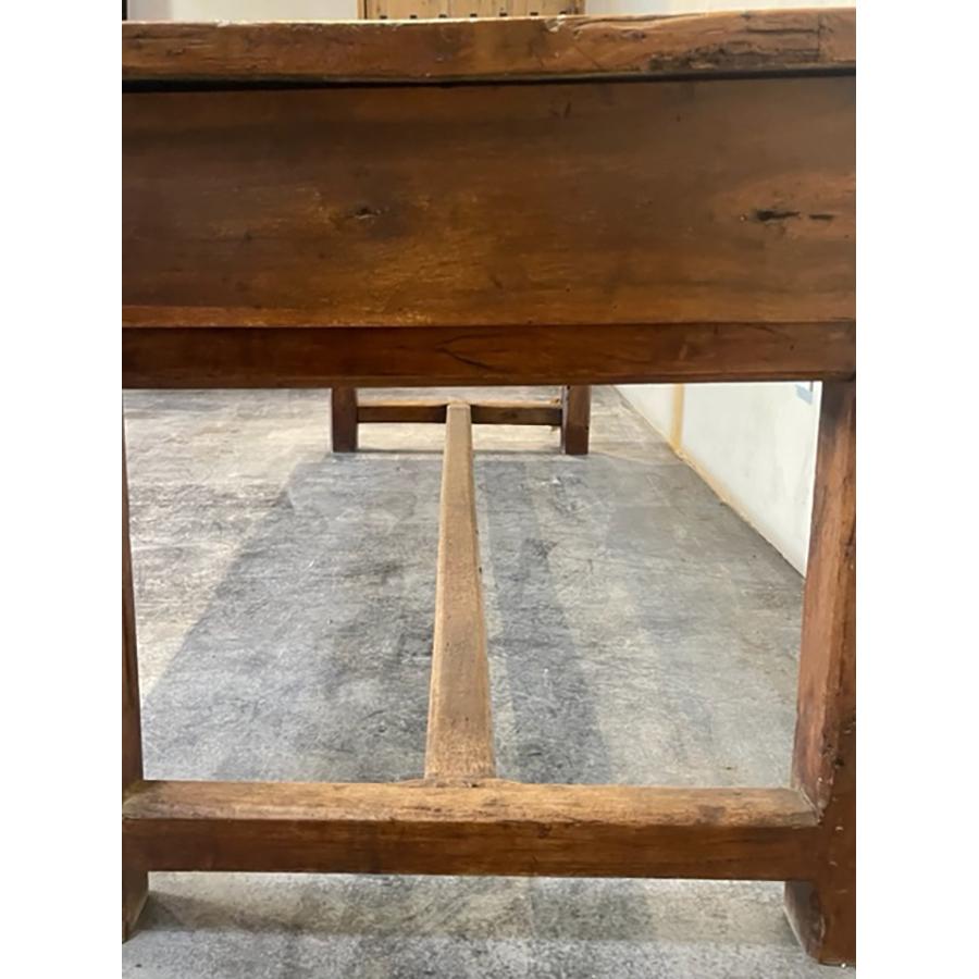 Antique French Walnut Farmhouse Table, FR-0110 For Sale 9