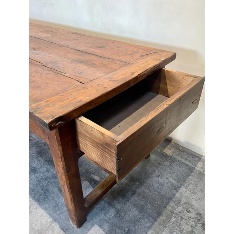 Antique French Walnut Farmhouse Table, FR-0110 For Sale 10