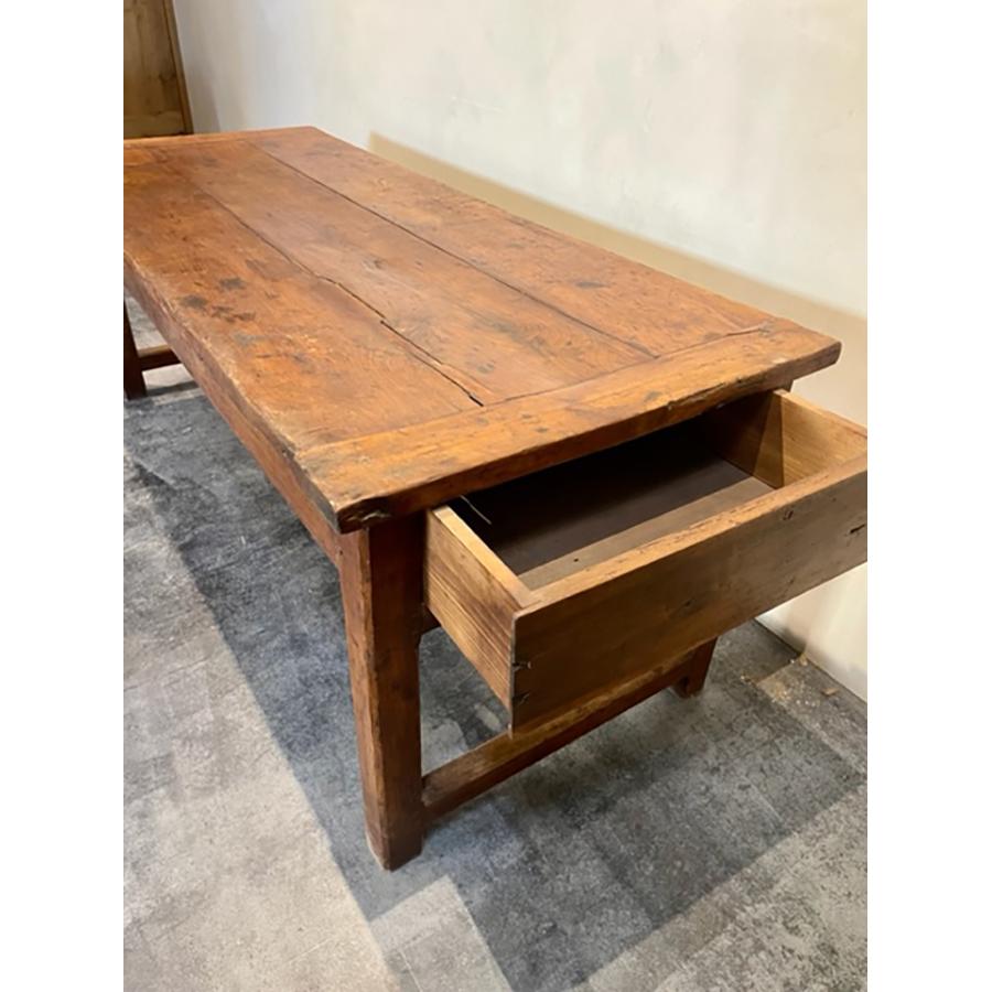 Table de ferme ancienne en noyer français, FR-0110 en vente 6