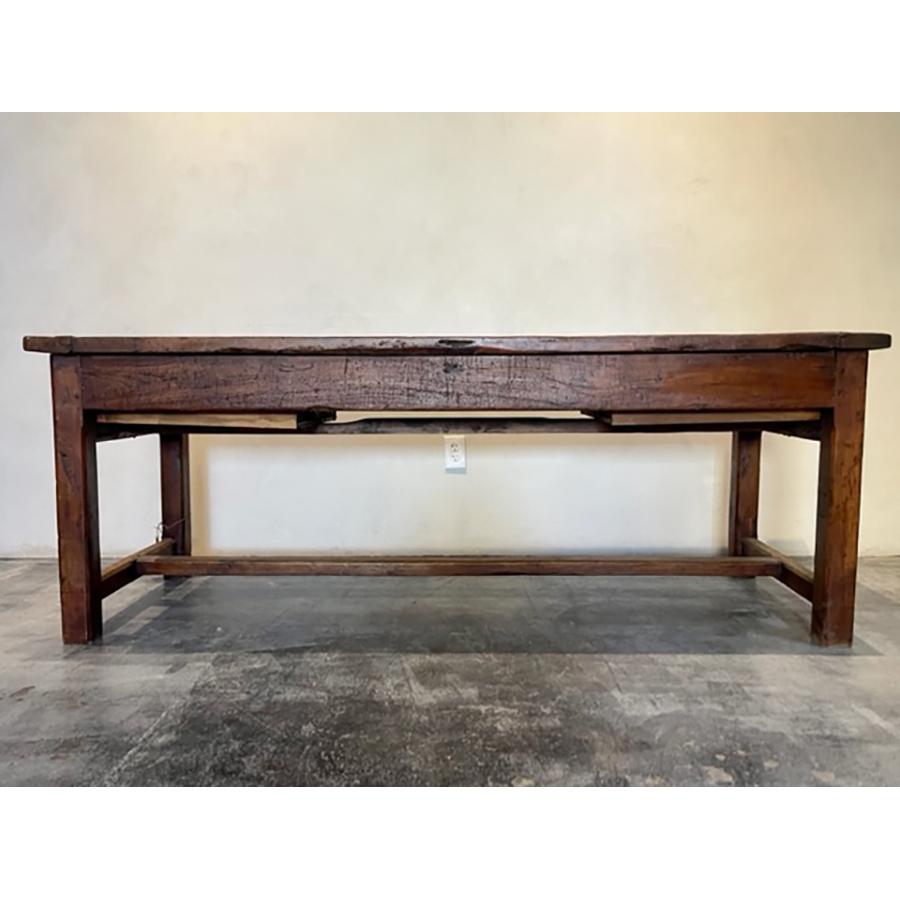 Antique French Walnut Farmhouse Table, FR-0110 In Good Condition For Sale In Scottsdale, AZ