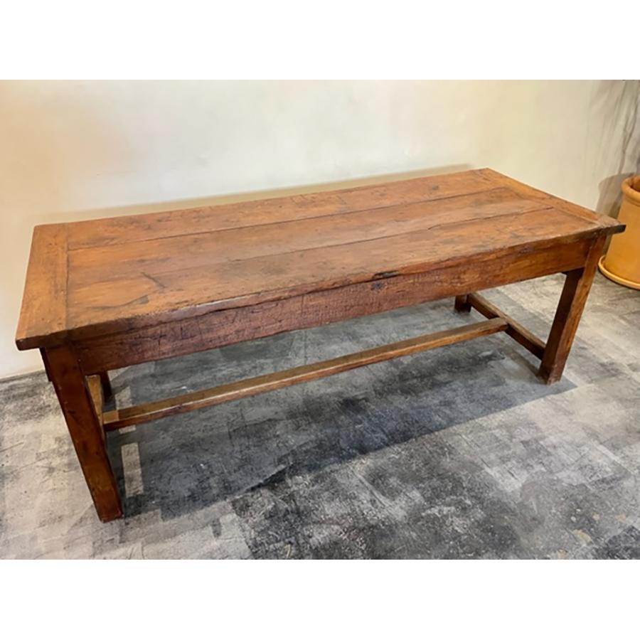 Antique French Walnut Farmhouse Table, FR-0110 For Sale 1