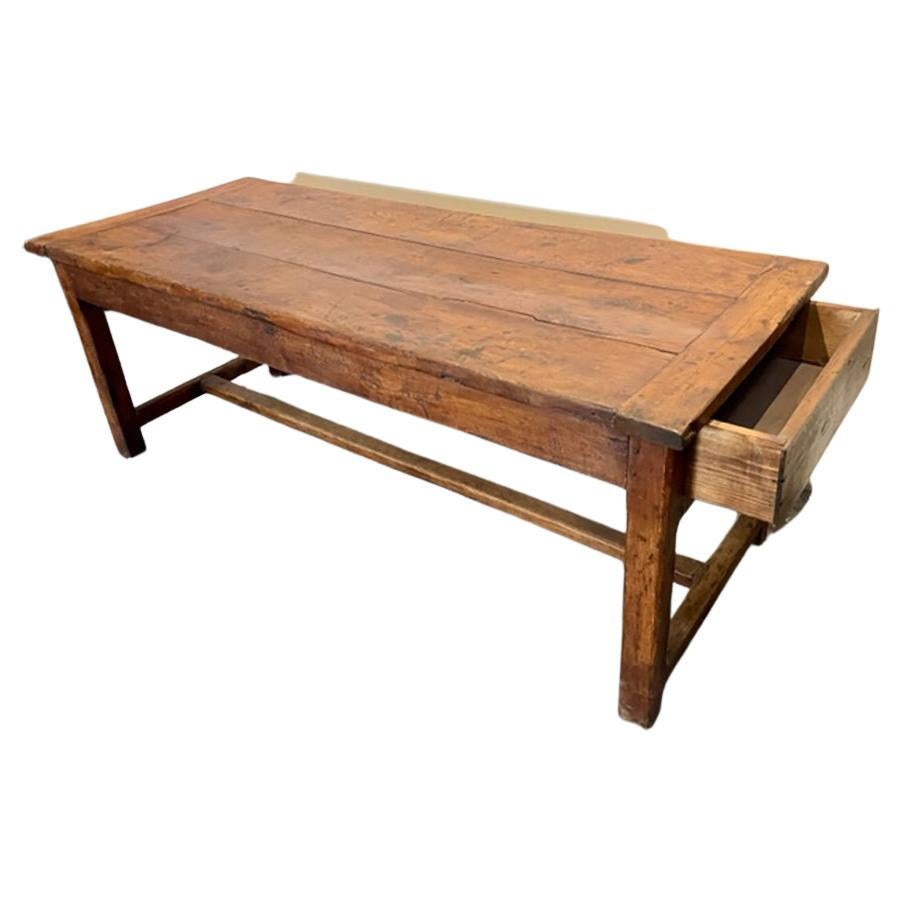 Antique French Walnut Farmhouse Table, FR-0110 For Sale