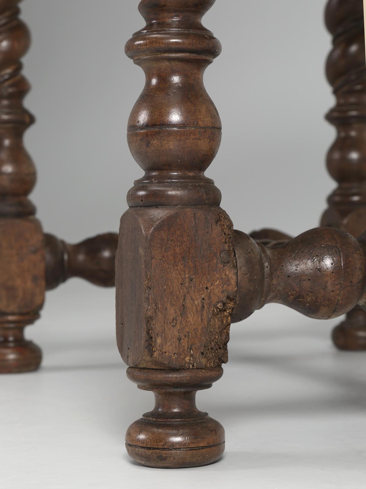 Antique French Walnut Ladies Writing Table or Small Desk with a Fabulous Patina 11