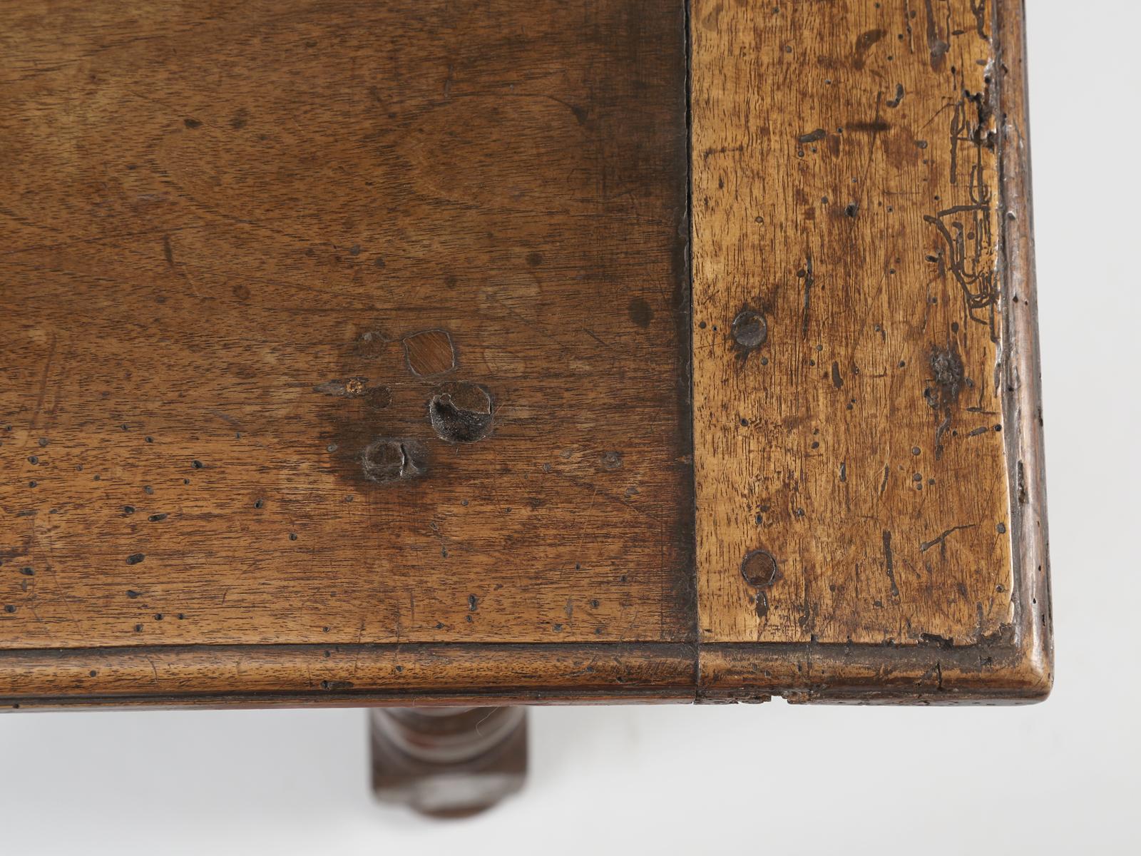 Hand-Crafted Antique French Walnut Ladies Writing Table or Small Desk with a Fabulous Patina