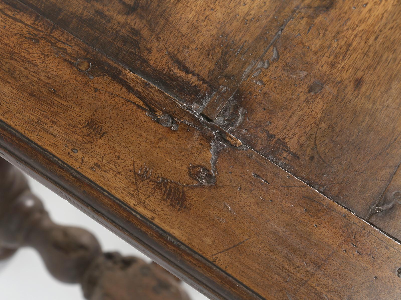 Antique French Walnut Ladies Writing Table or Small Desk with a Fabulous Patina 1