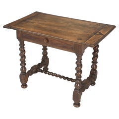 Antique French Walnut Ladies Writing Table or Small Desk with a Fabulous Patina