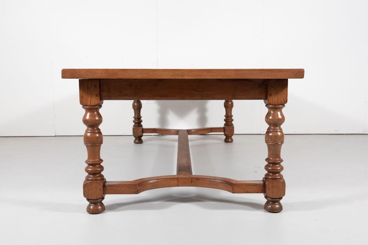Antique French Walnut Louis Philippe Farm Table 7