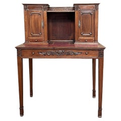 Antique French Walnut Louis XVI Wall Desk