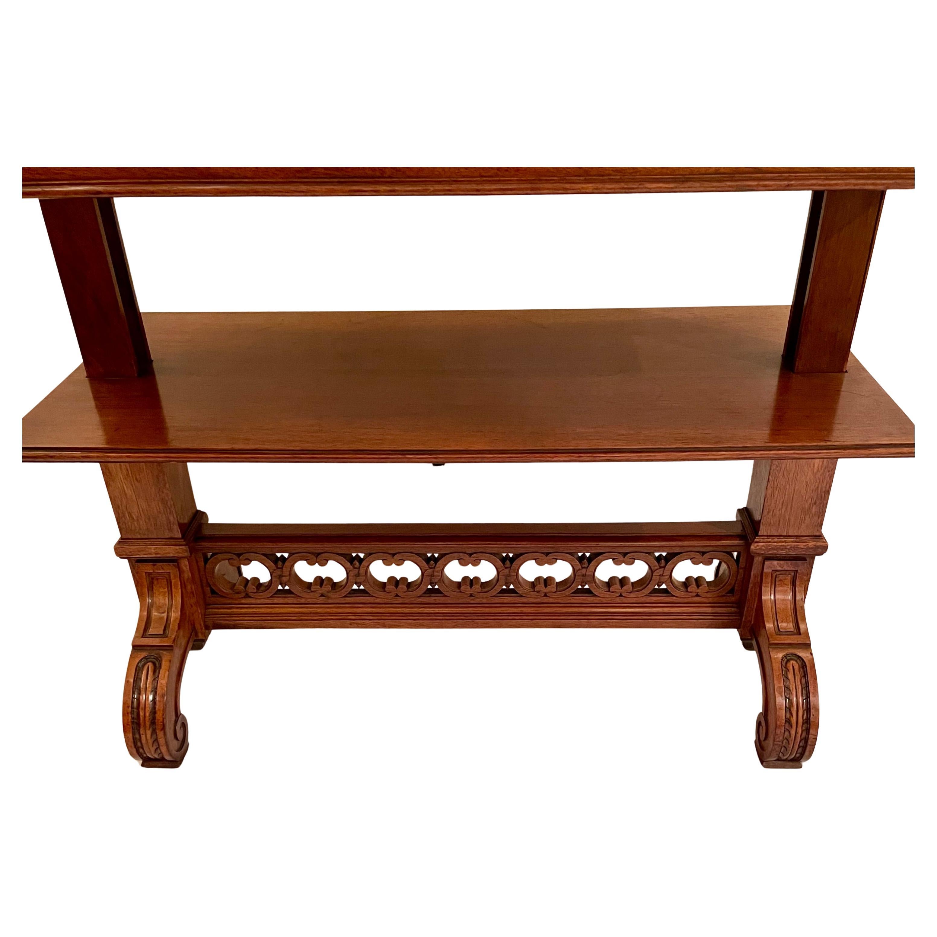 Antique French Walnut Mechanical Table, Circa 1880. For Sale 2