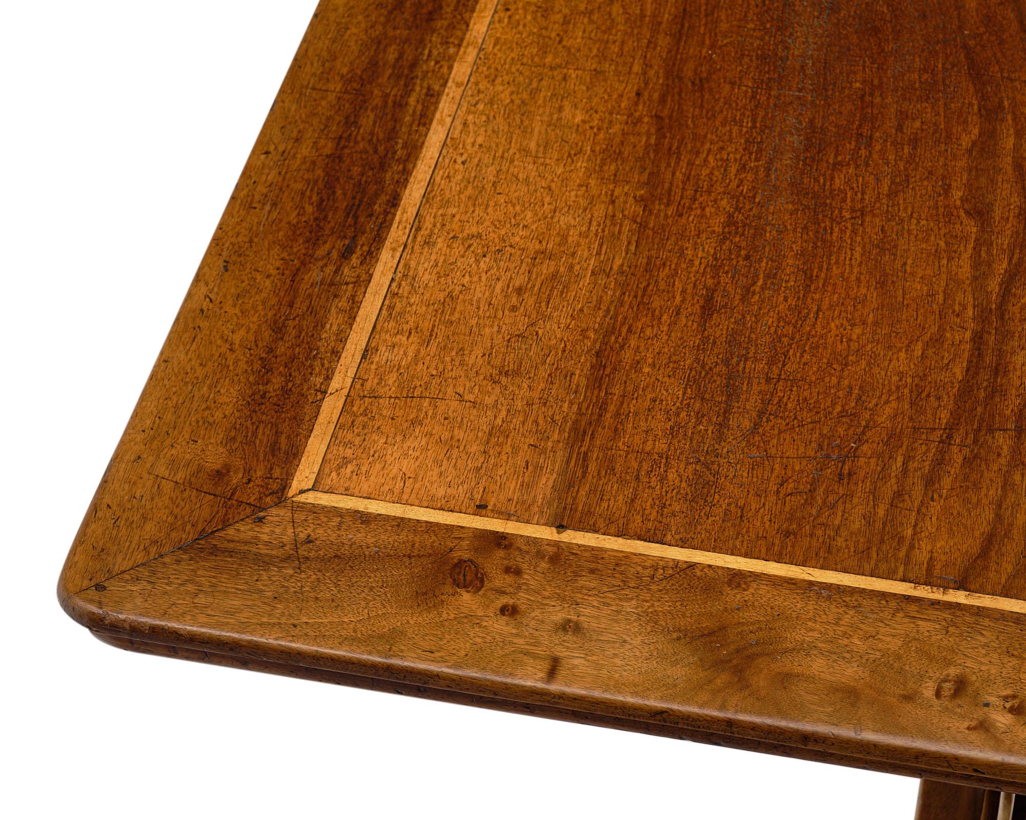 Antique French Walnut Monastery Table 3