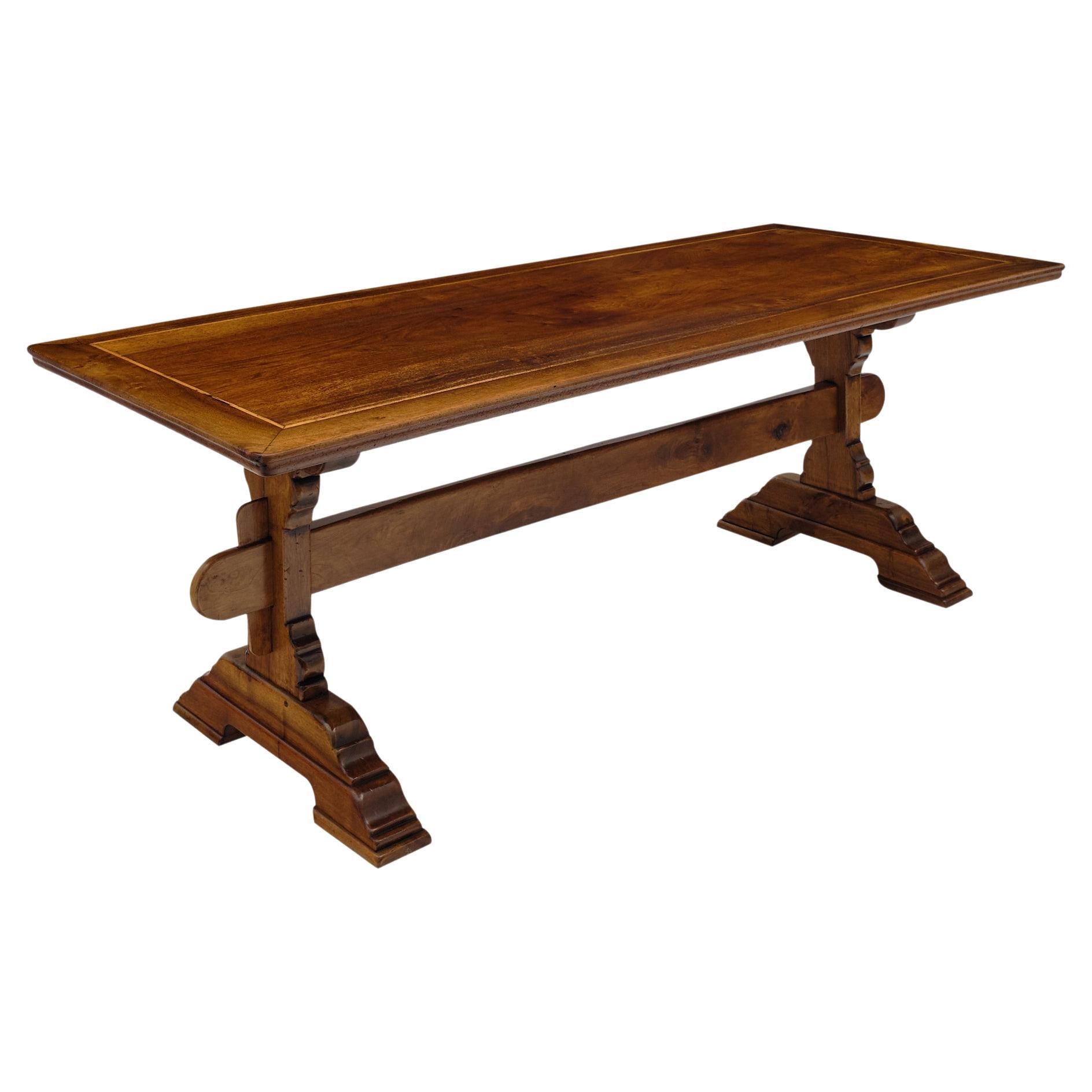 Antique French Walnut Monastery Table