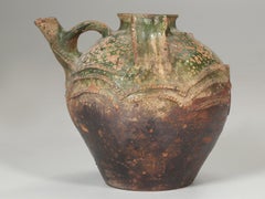 Antique French Walnut Oil Jar, c1800's