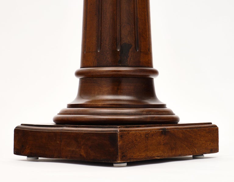 Antique French Walnut Pedestal at 1stDibs