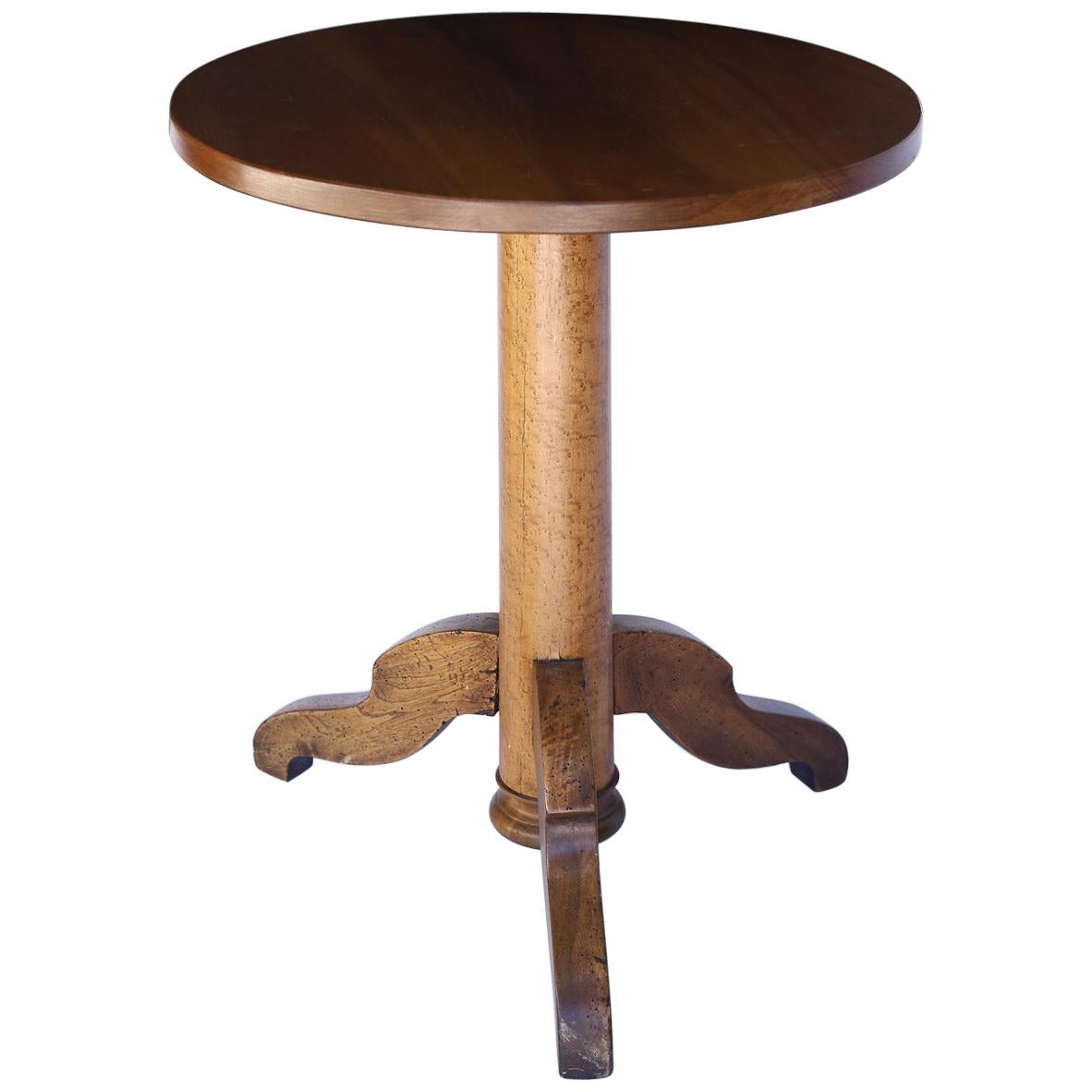 Antique French Walnut Pedestal Table