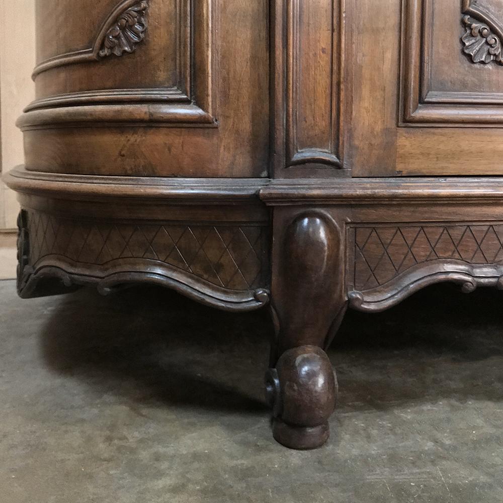 Antique French Walnut Regence Marble Top Buffet 3
