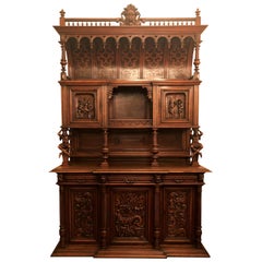 Antique French Walnut Renaissance Style Vaisselier