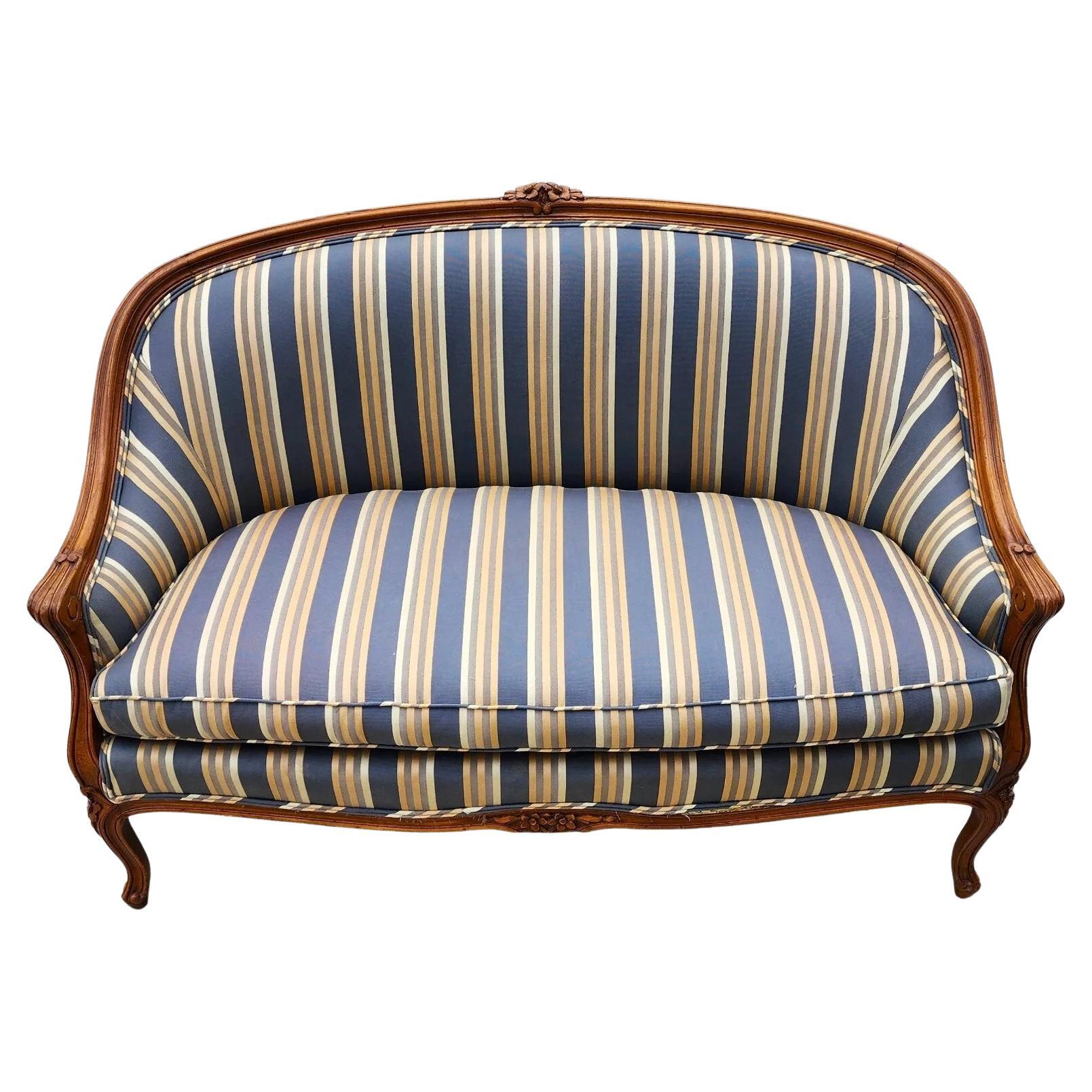 Antique French Walnut Settee