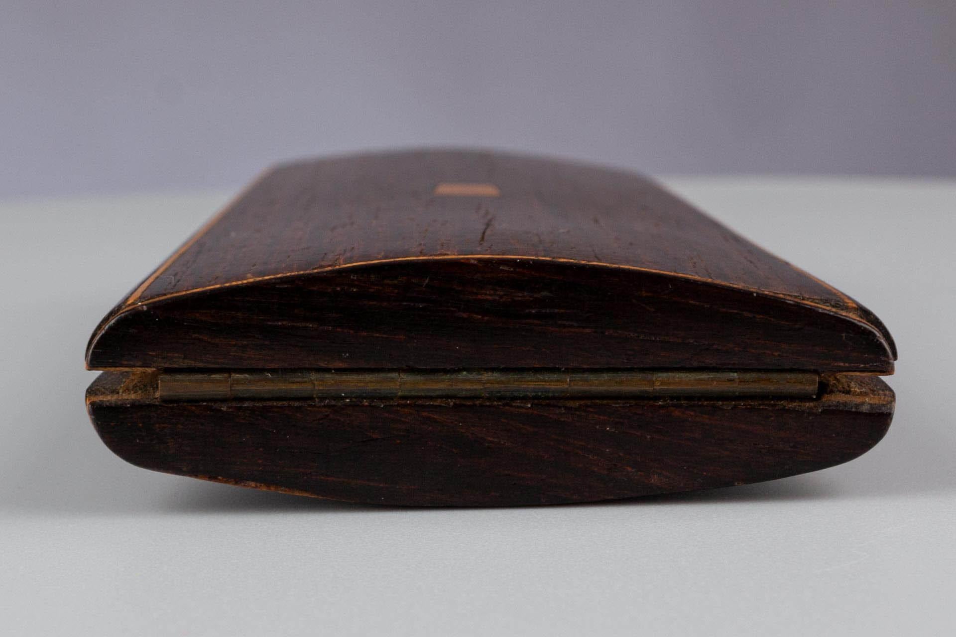 Antique French Walnut Sewing Set Case, Napoleon III Étui, Needle Case For Sale 12
