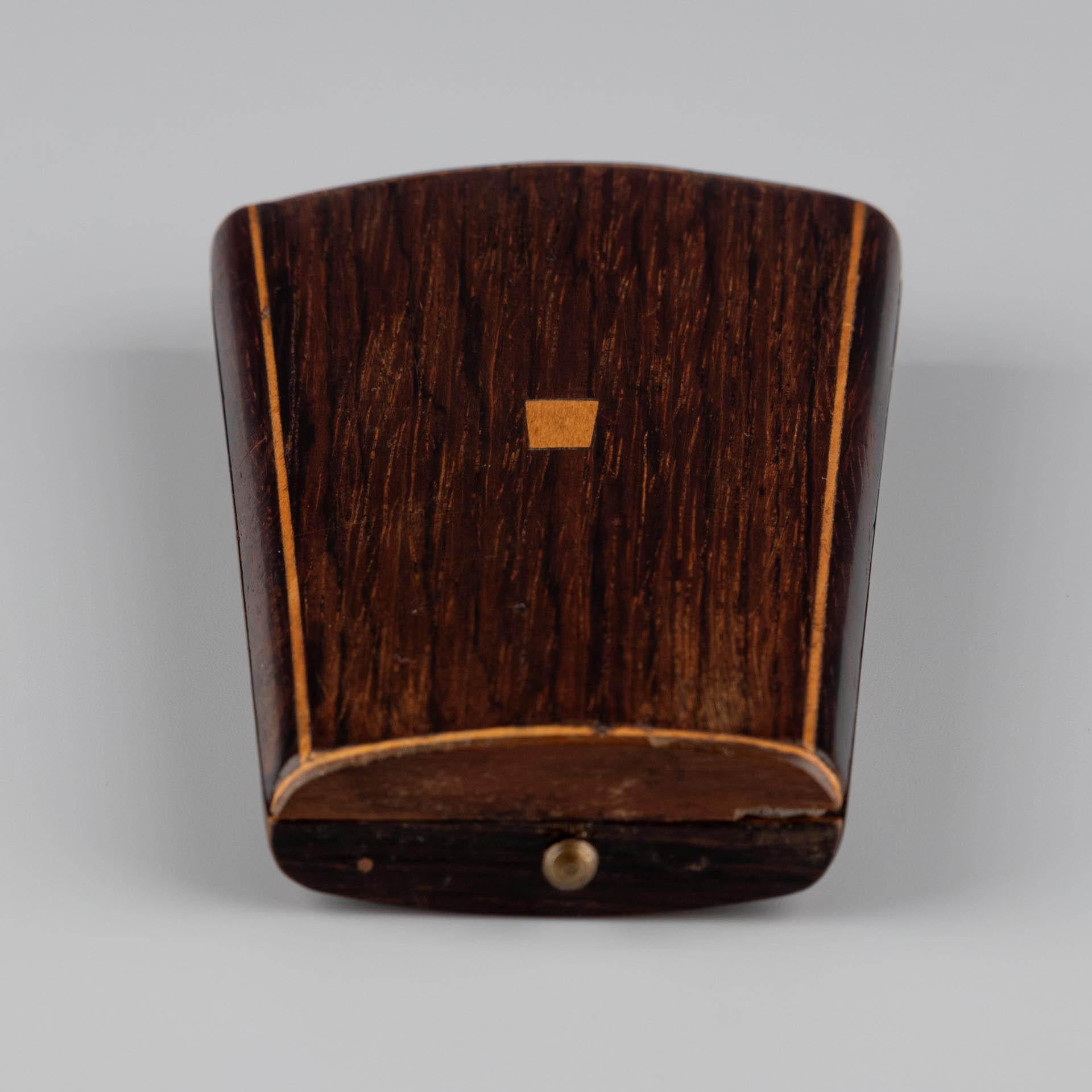 19th Century Antique French Walnut Sewing Set Case, Napoleon III Étui, Needle Case For Sale