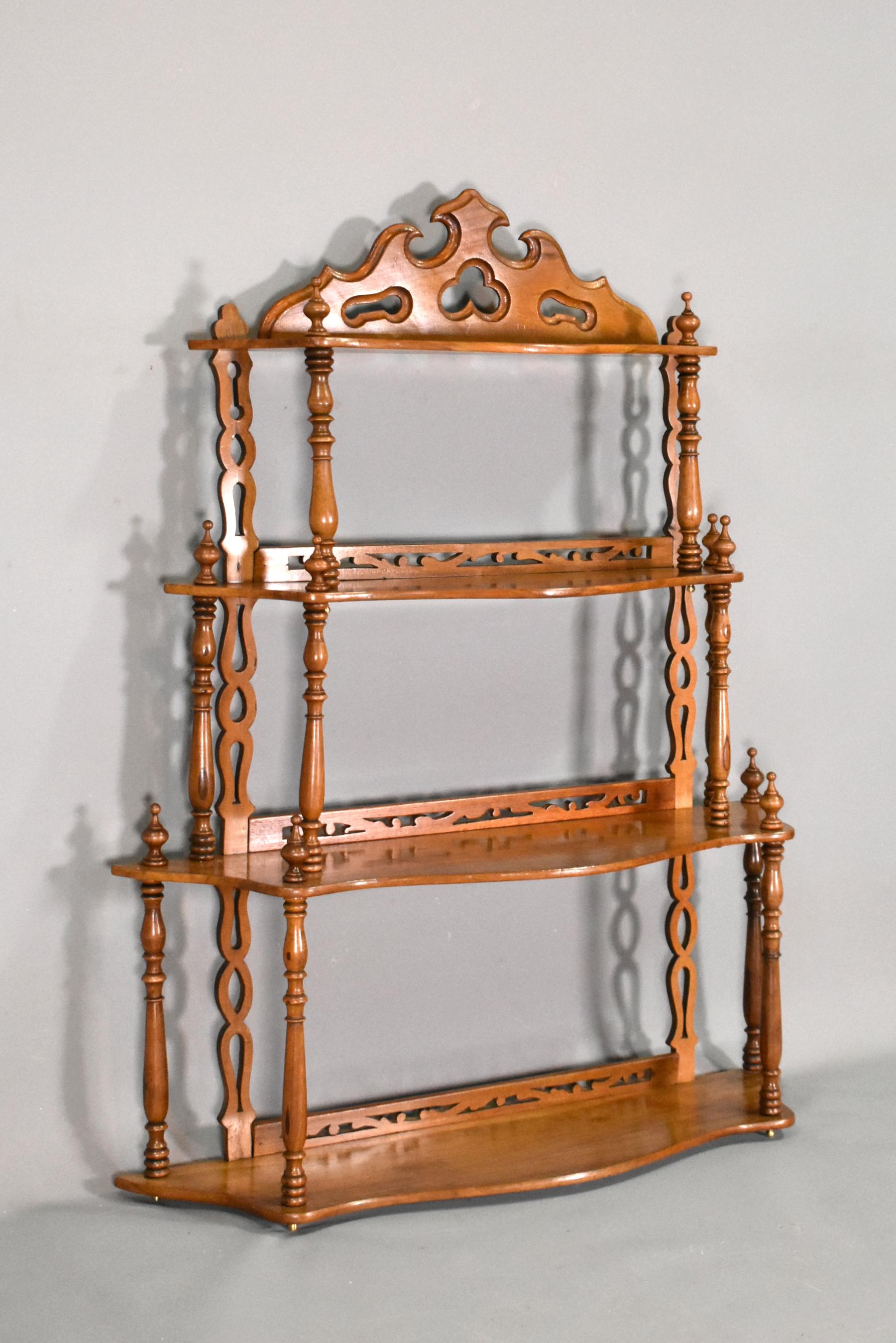 Antique French Walnut Shelving Unit 19th Century For Sale 5