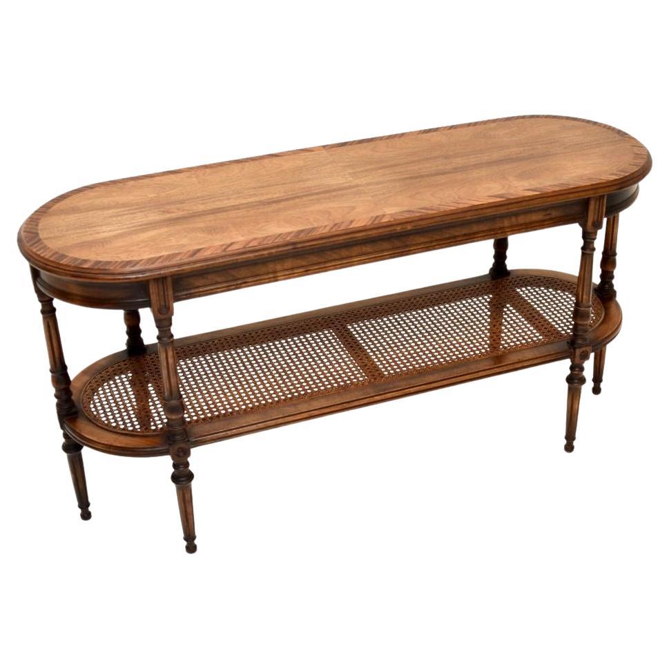 Antique French Walnut Side / Coffee Table