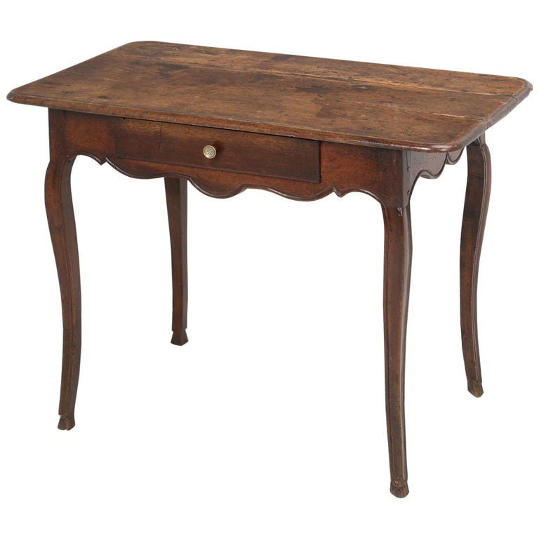 Antique French Walnut Side Or Table Or A Ladies Writing Desk Louis