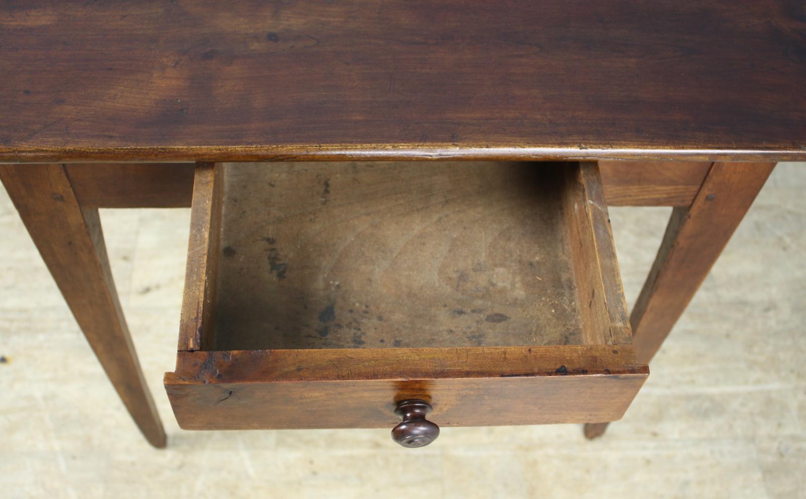 Antique French Walnut Side Table 5