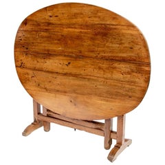 Antique French Walnut Tilt Top Breakfast Table