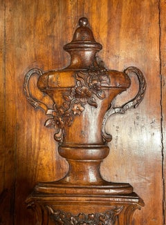 Antique French Walnut Wall-Panel, circa 1800-1820