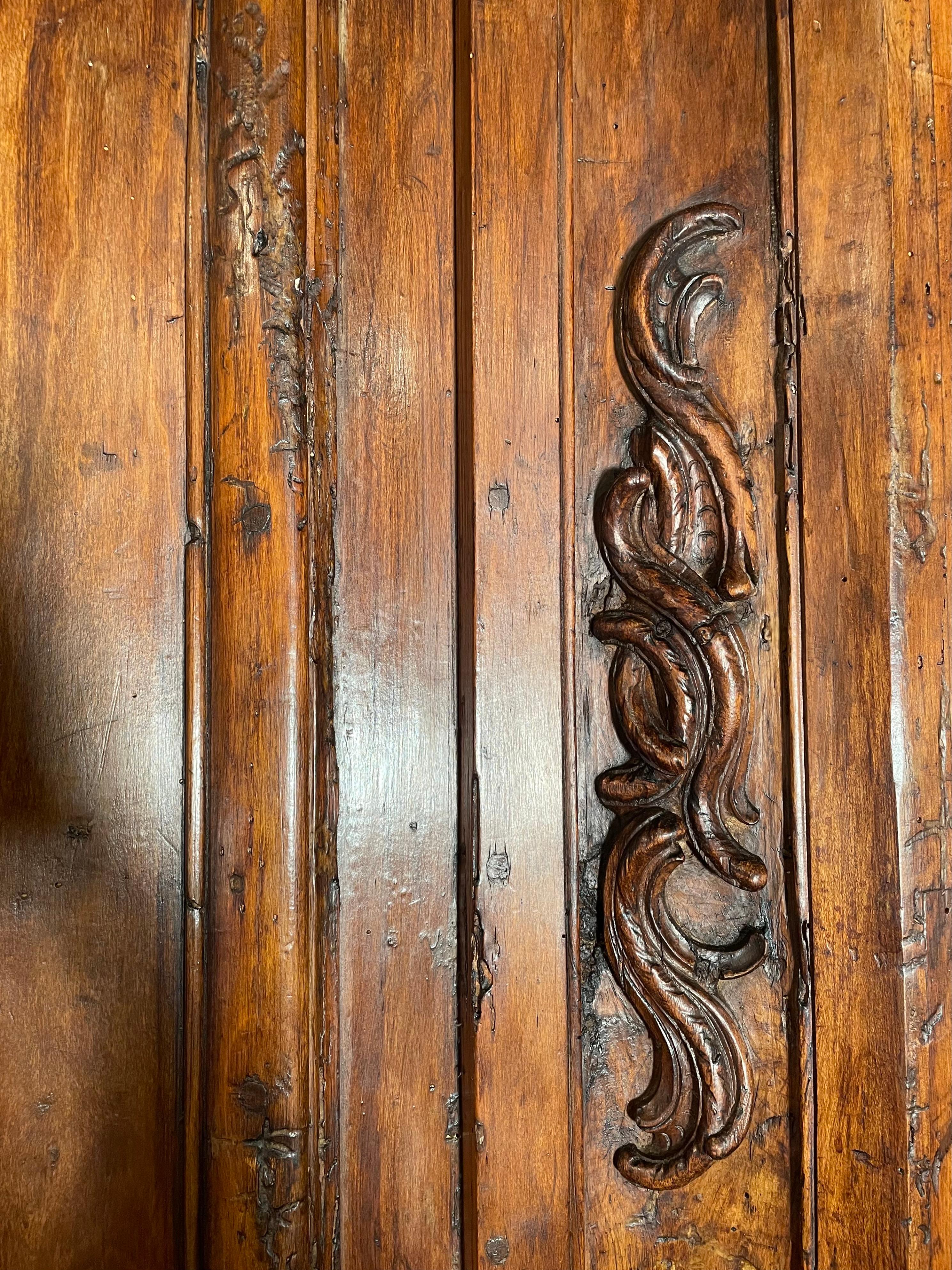 19th Century Antique French Walnut Wall-Panel, circa 1800-1820 For Sale