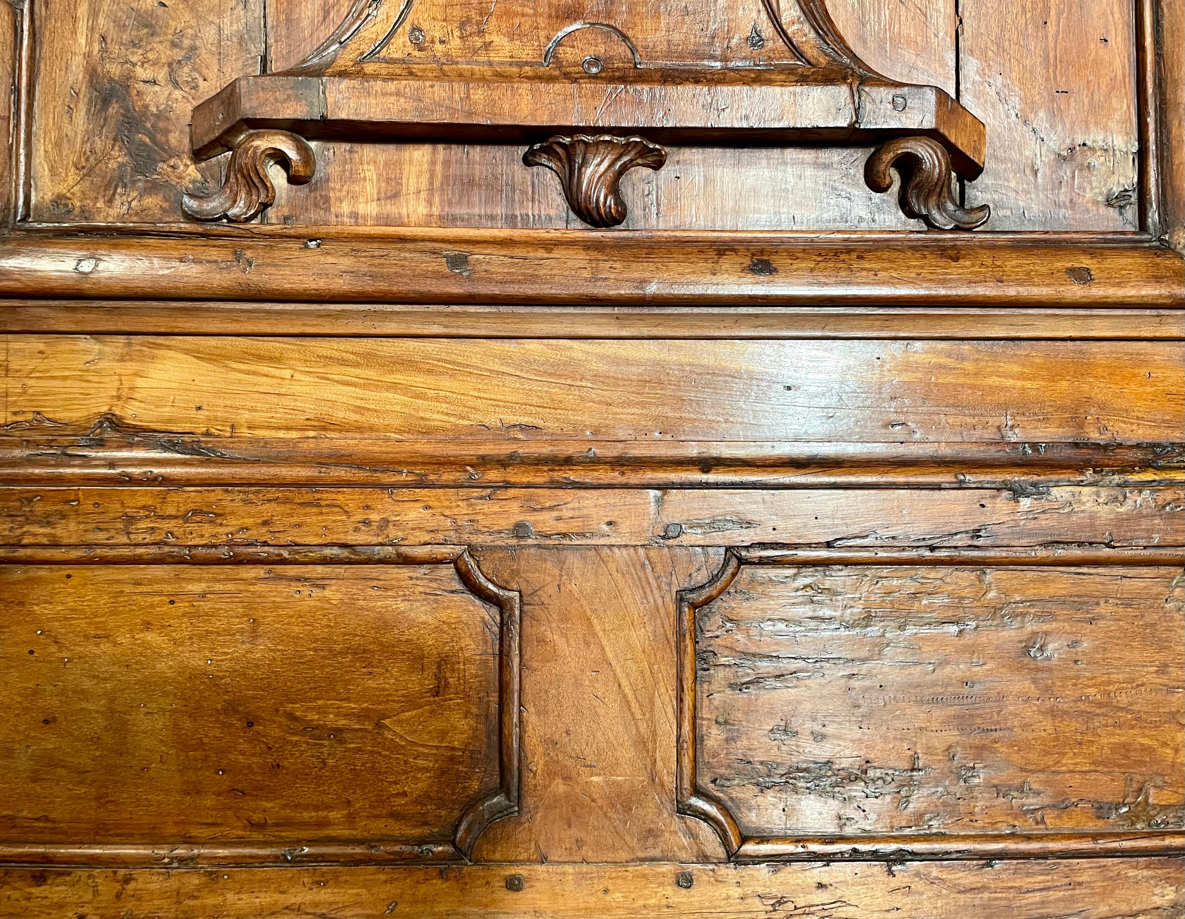 Antique French Walnut Wall-Panel, circa 1800-1820 For Sale 1
