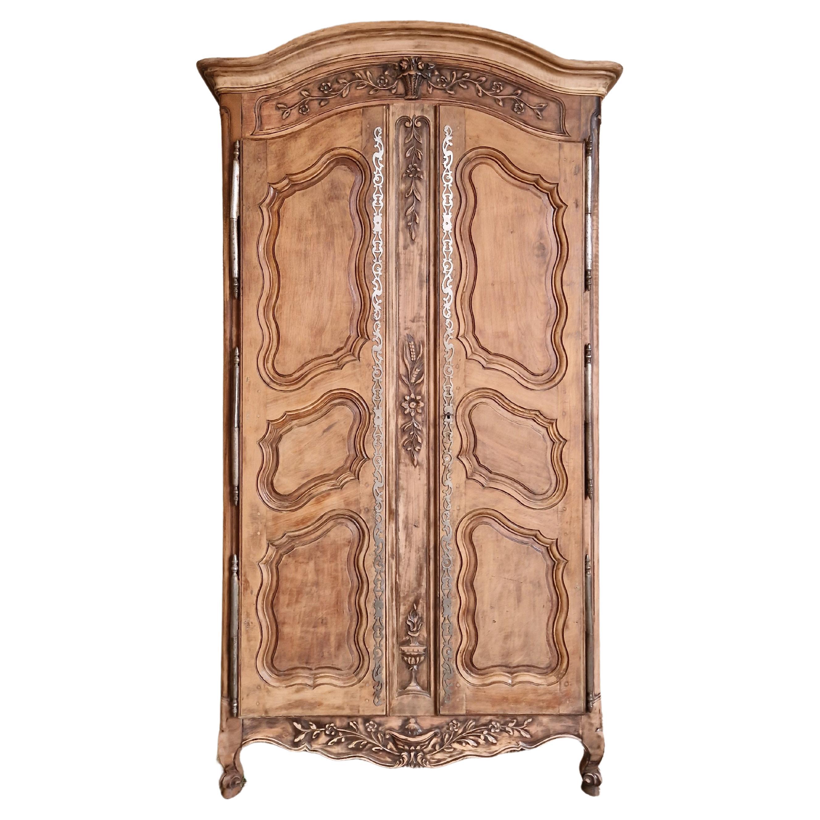 Antique French Wardrobe 19th Century For Sale