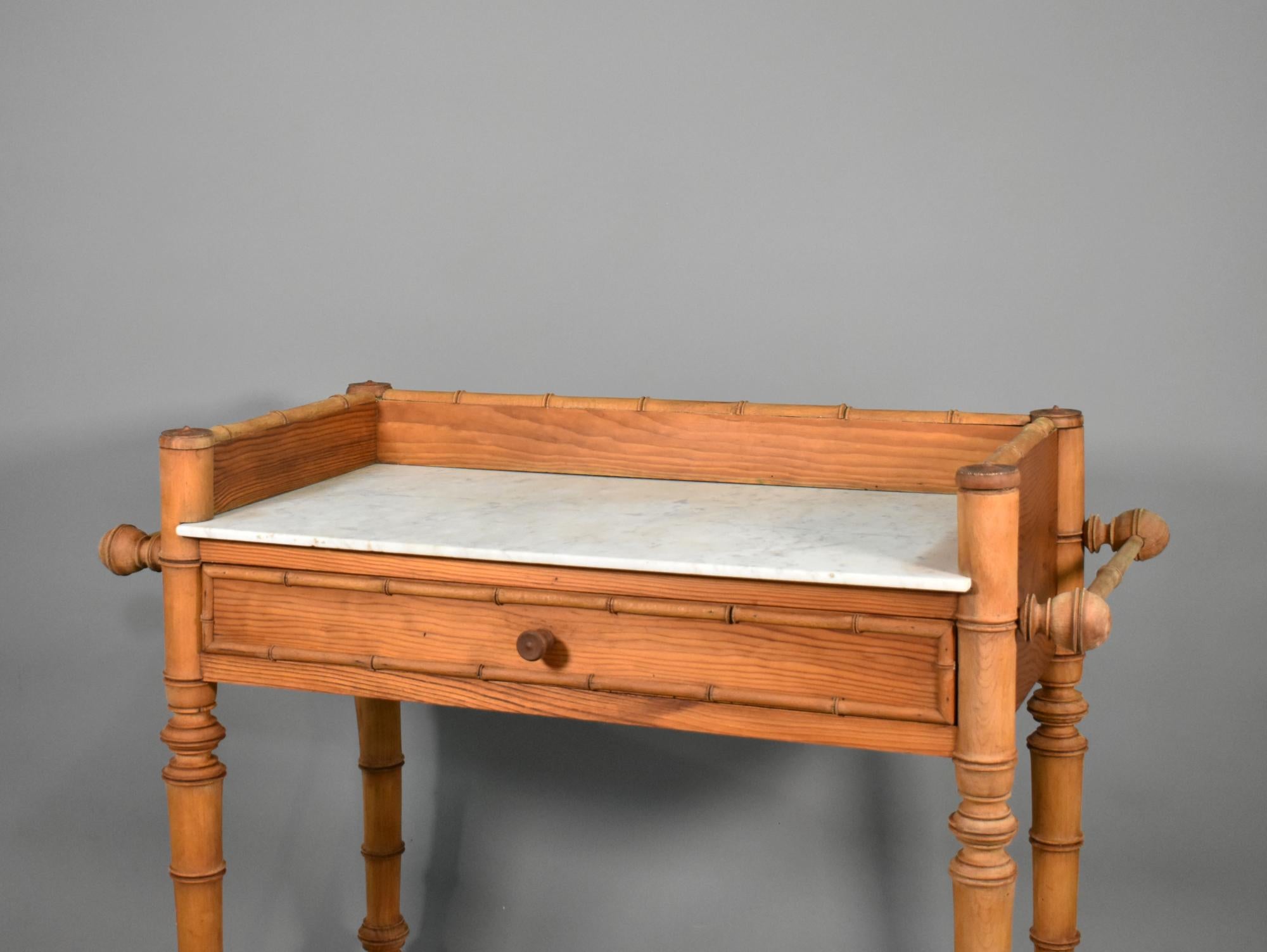 Antique French Washstand Napoleon III Style For Sale 6