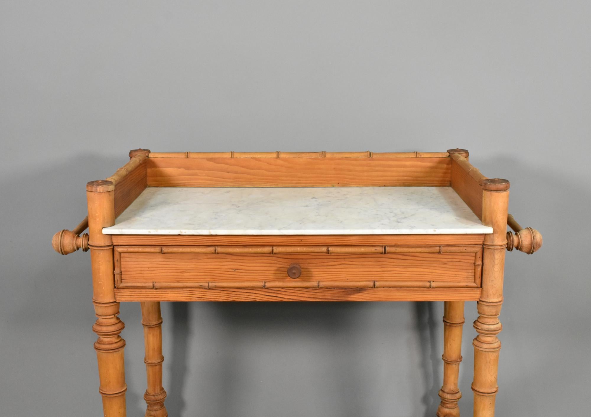 Antique French Washstand Napoleon III Style For Sale 2