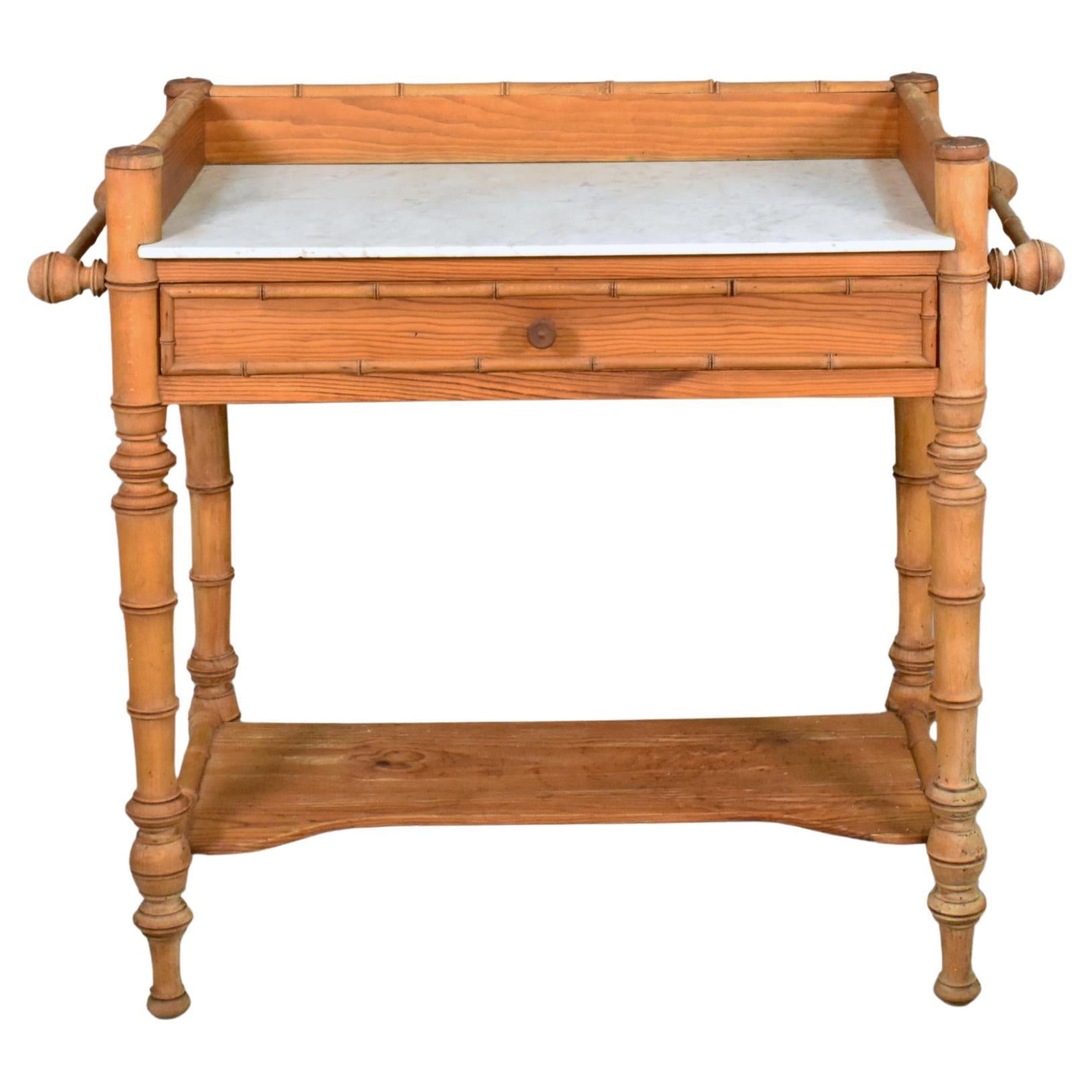 Antique French Washstand Napoleon III Style For Sale