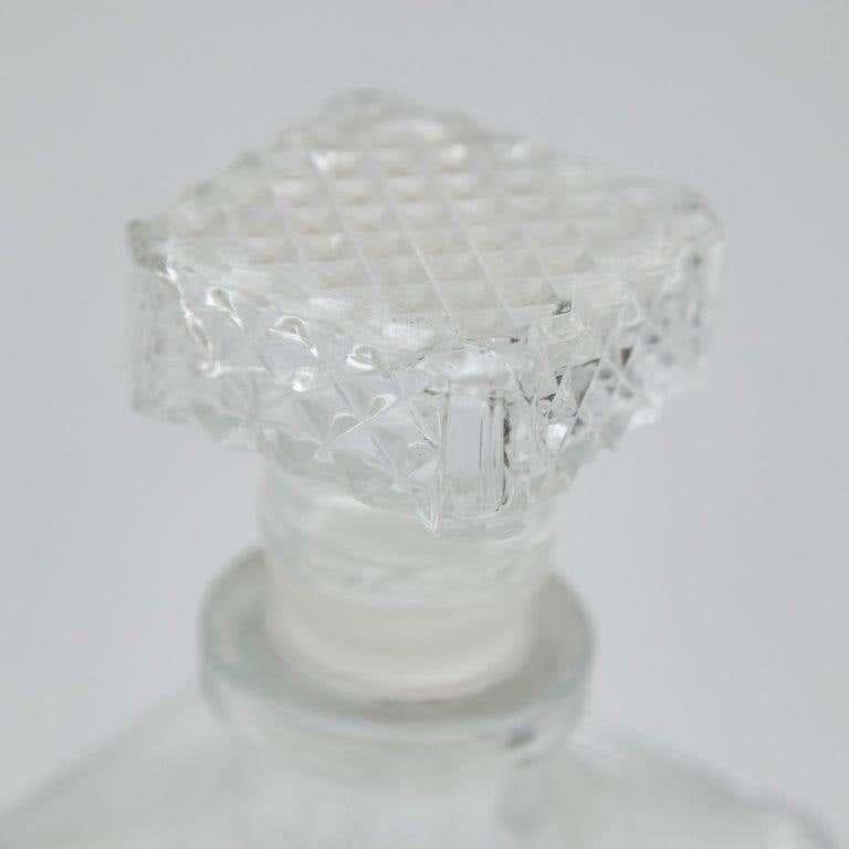 Mid-20th Century Antique French Whisky Glass Bottle, circa 1950 For Sale