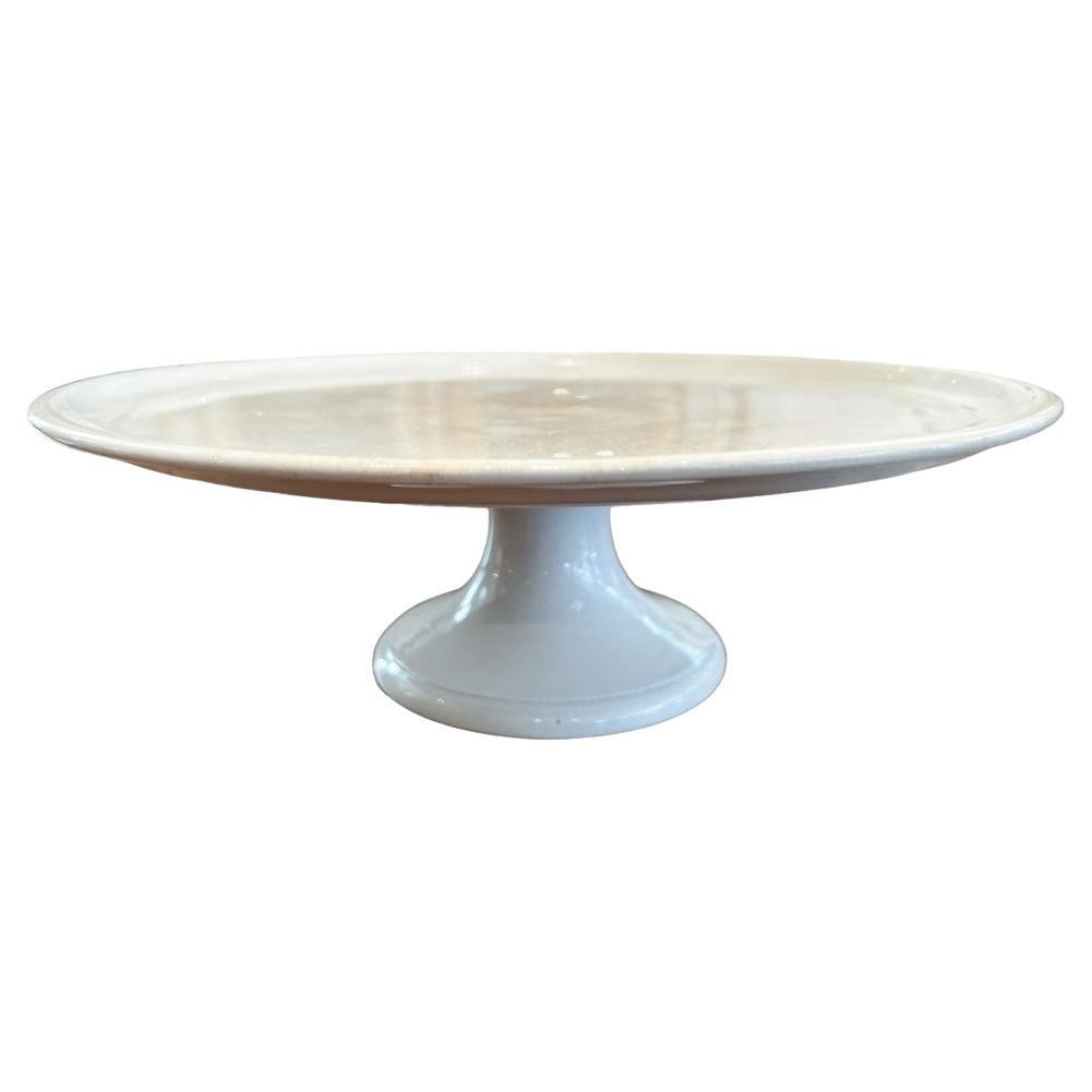 Antique French White Ironstone Cake