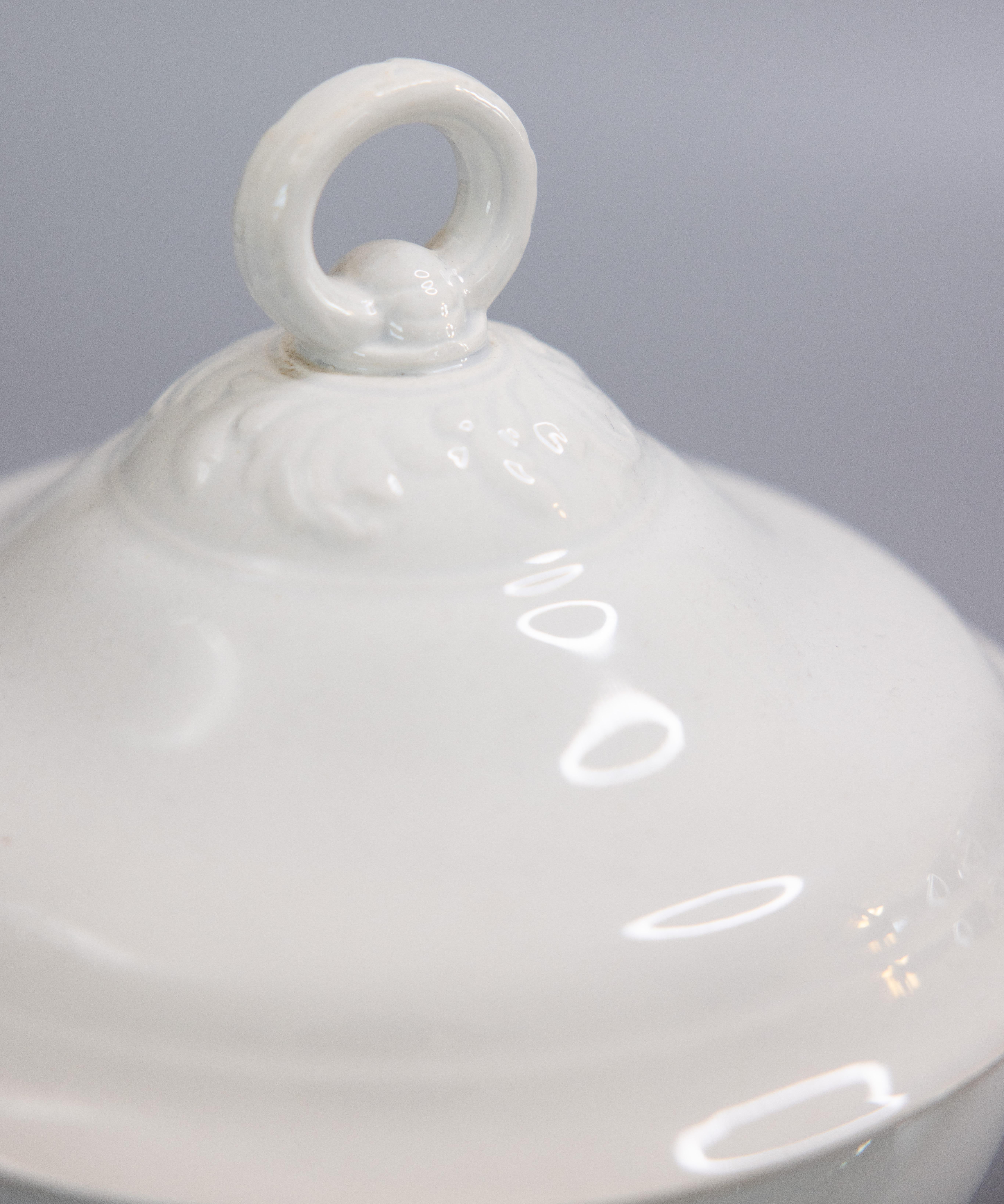Antique French White Ironstone Lidded Soup Tureen 2