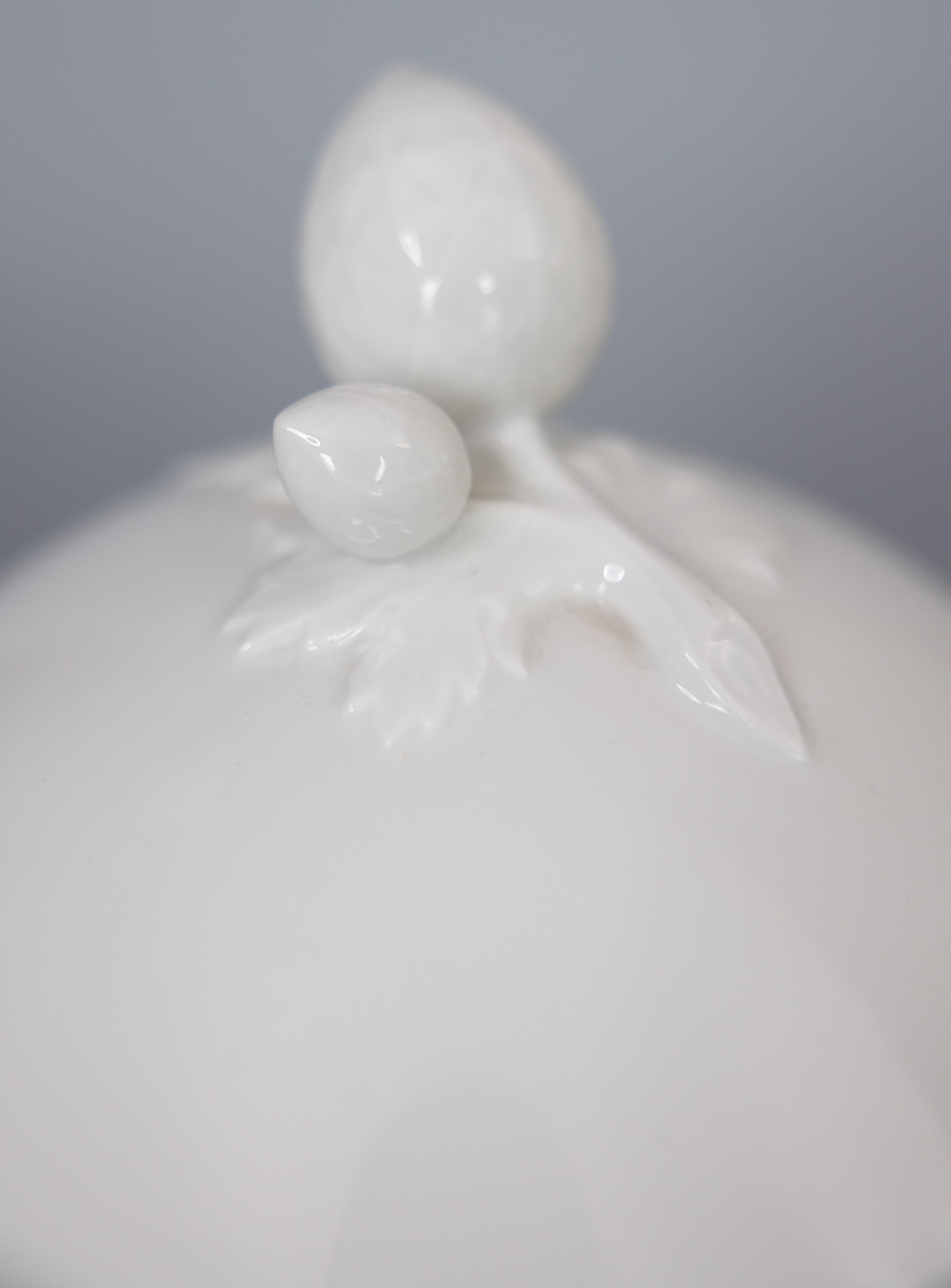 Antique French White Ironstone Lidded Soup Tureen 5