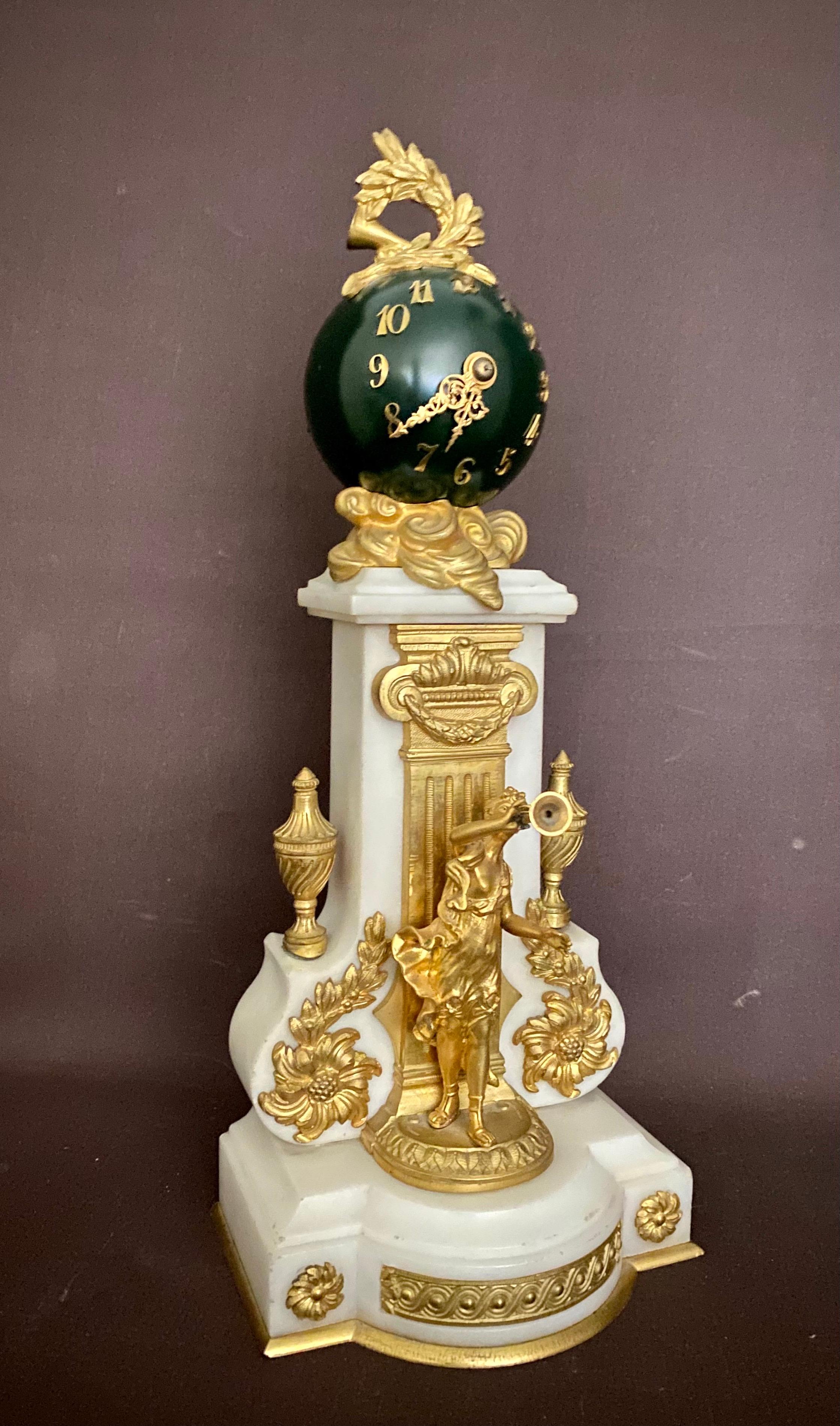 antique globe clock