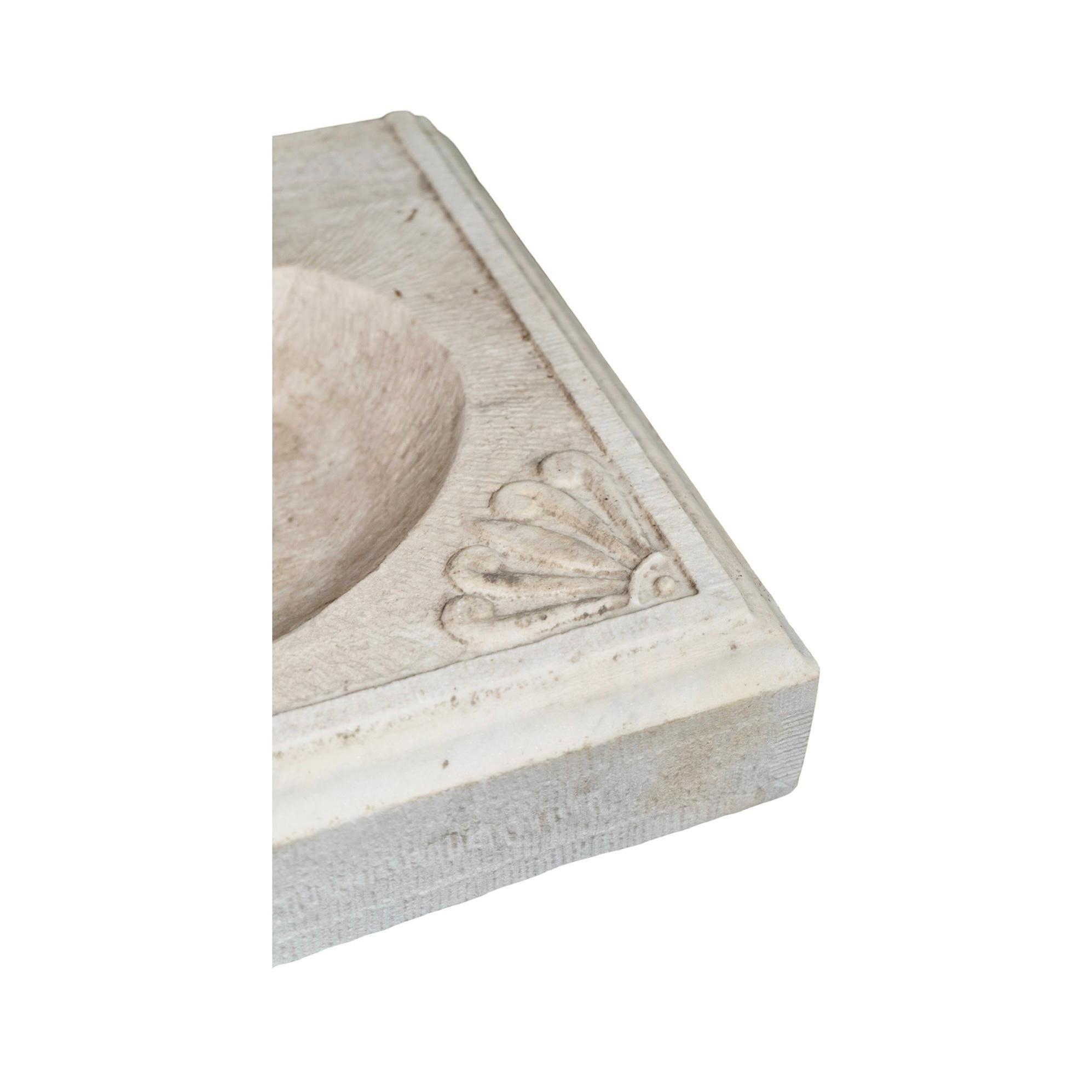 Marmo Lavello in marmo bianco Antique French in vendita