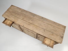 Antique French White Oak Buffet from the Early 1800s