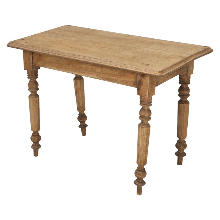 Antique French White Oak Side Table Or, Antique Oak Side Tables