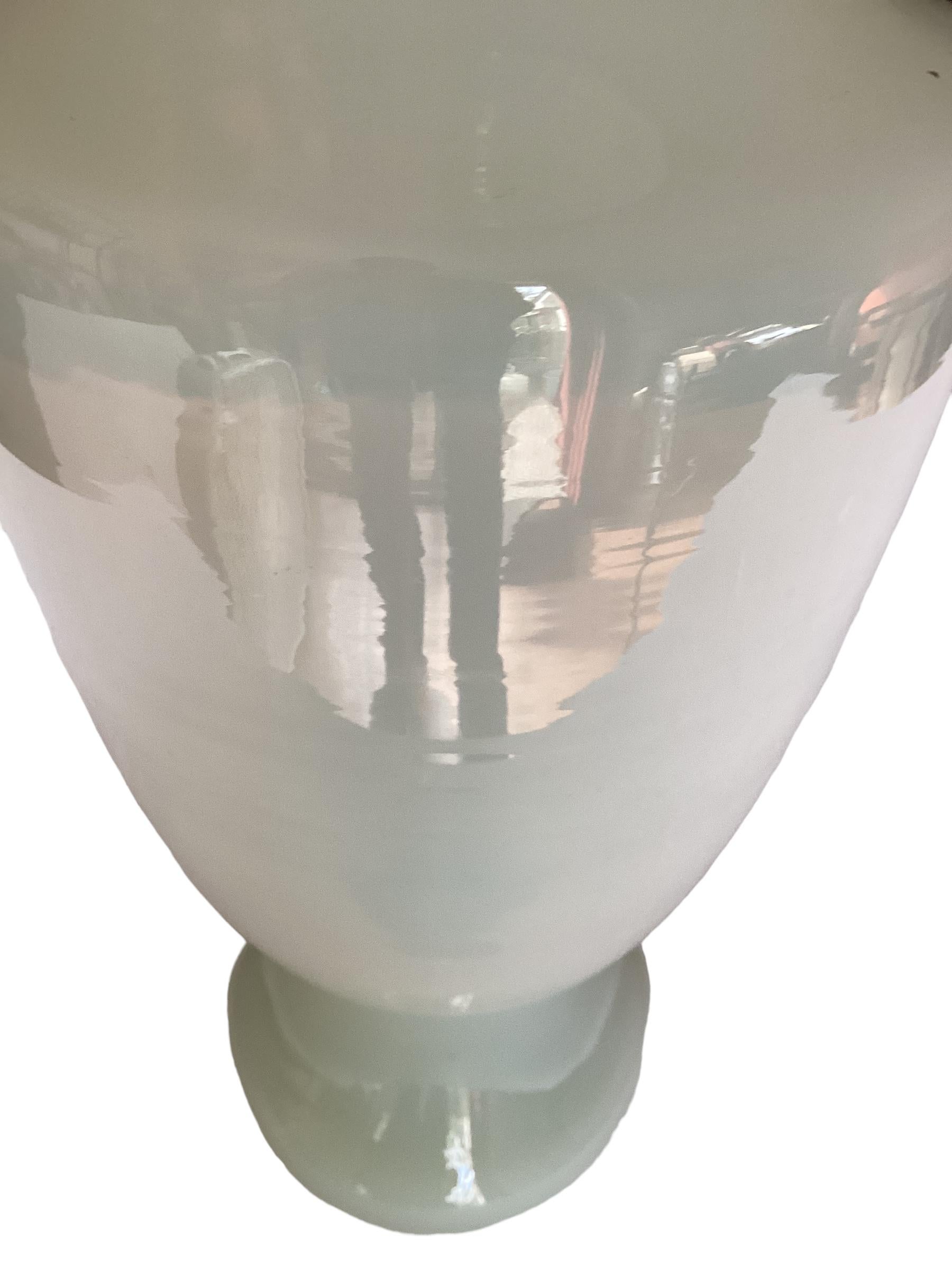 Antique French White Opaline Vase In Good Condition For Sale In Chapel Hill, NC